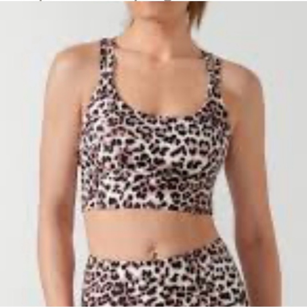 Lorna Jane Leopard Print Sports Bra Small